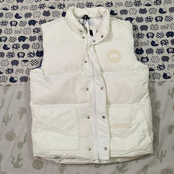 Canada Goose Jackets & Blazers - Canada Goose White Stand Collar Down Vest
